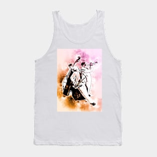 JAZZ Band Musicians Unique Watercolor Music Artwork Tank Top